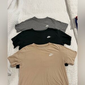 Nike Kids Short Sleeve Tees - Gray, Black, Tan